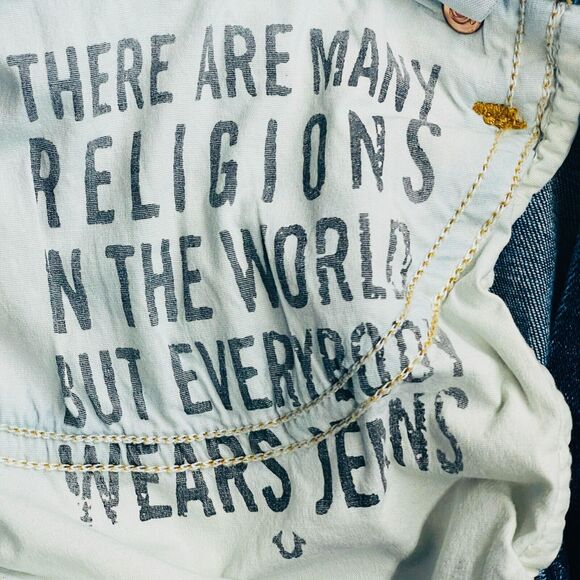 True Religion Halle Mid Rise Super Skinny Jeans Womens Size 27 Dark Wash Stretch - Picture 14 of 16